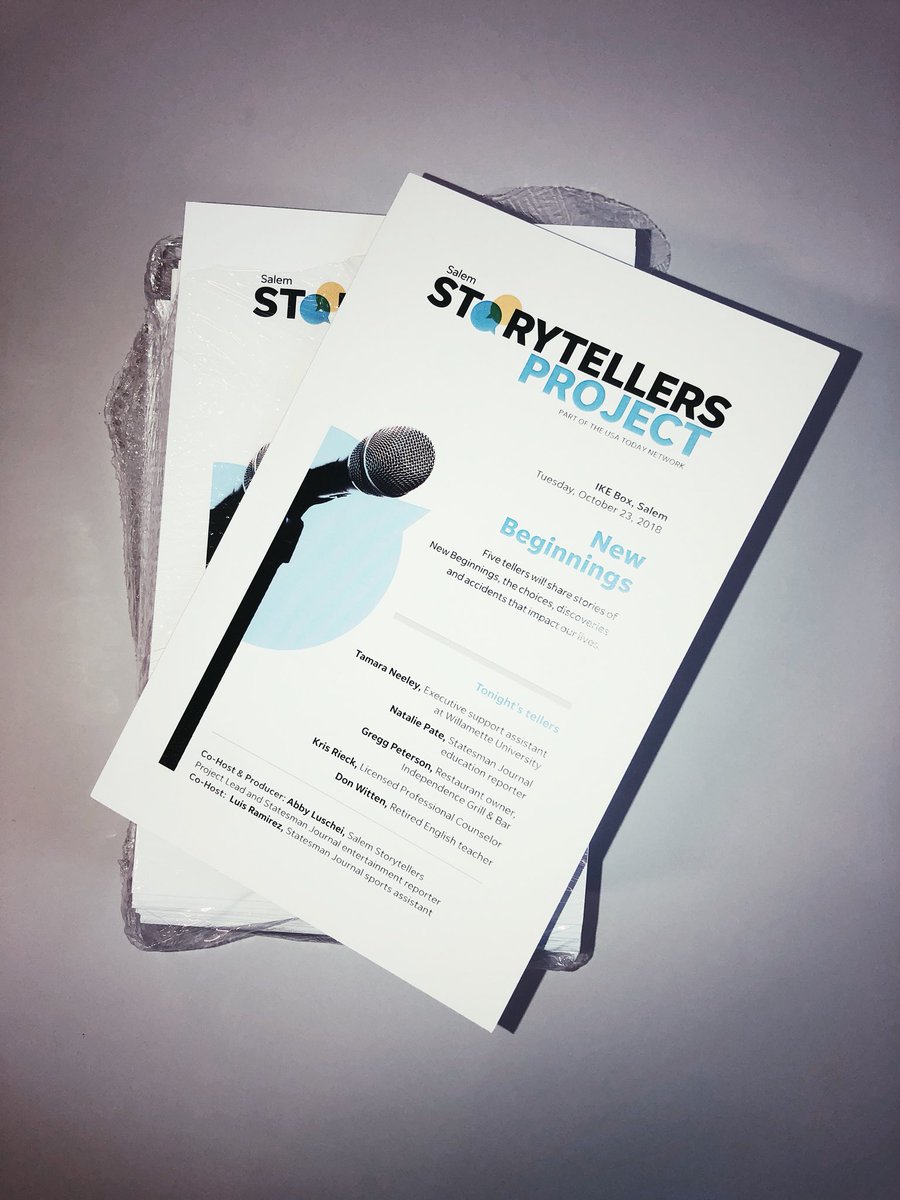 abbyluschei's tweet image. PROGRAMS ARE HERE! 💘

Make sure to get your tickets for the first #SalemStorytellersProject event at IKE Box on Oct. 23: bit.ly/2IHuqmP