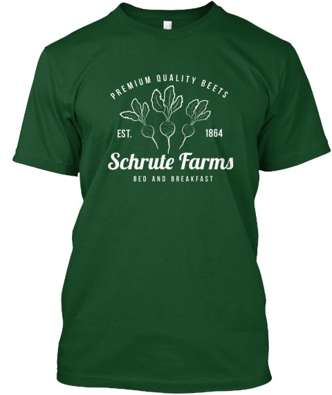TeeVibeShop's tweet photo. New #SchruteFarms tee available now! https://t.co/ULbqWw2eFa  #DwightSchrute #TheOffice https://t.co/zWgm5d17or
