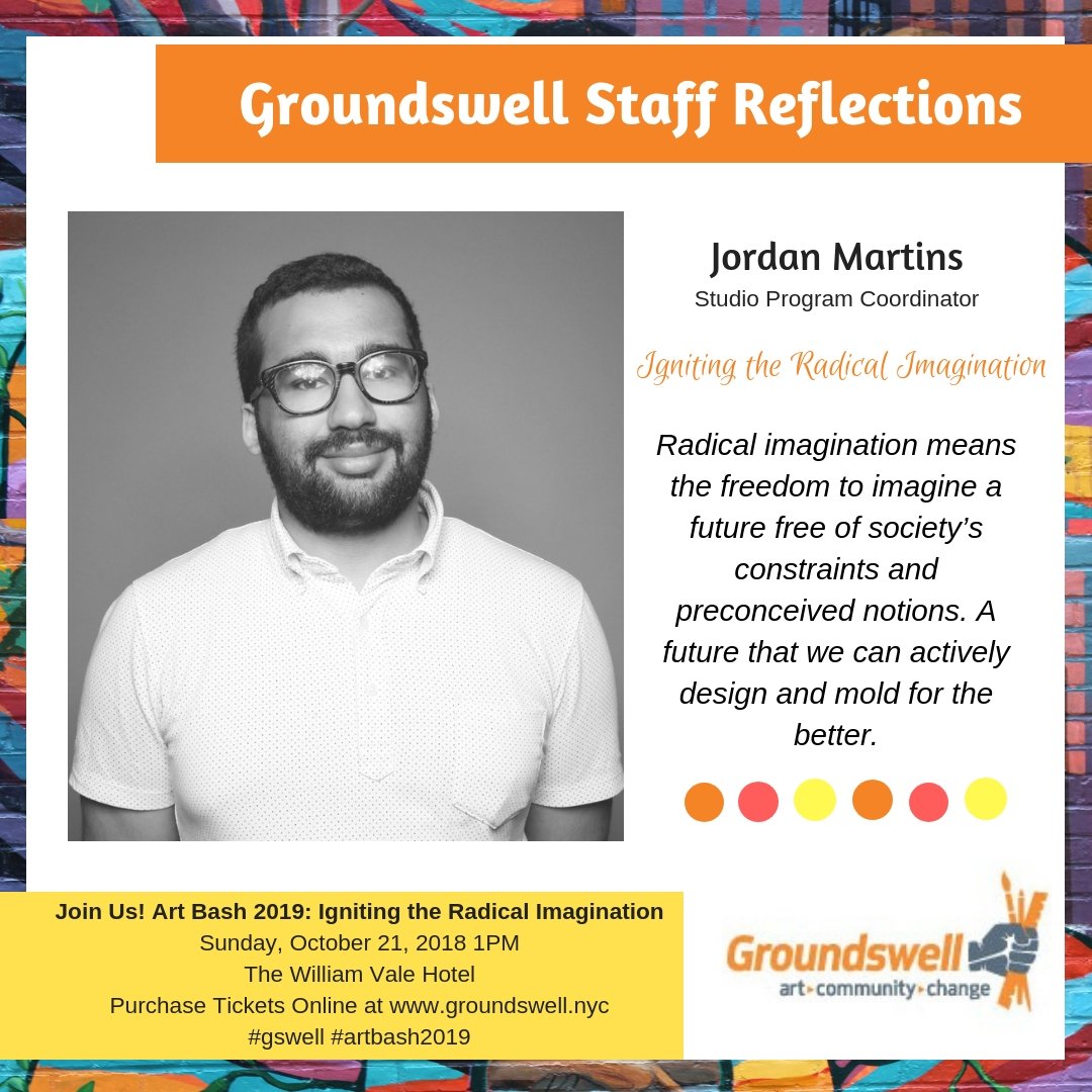 GswellMural's tweet image. Art Bash 2019 Staff Reflections: What radical imagination means to me? 
#artbash2019 #radicalimagination