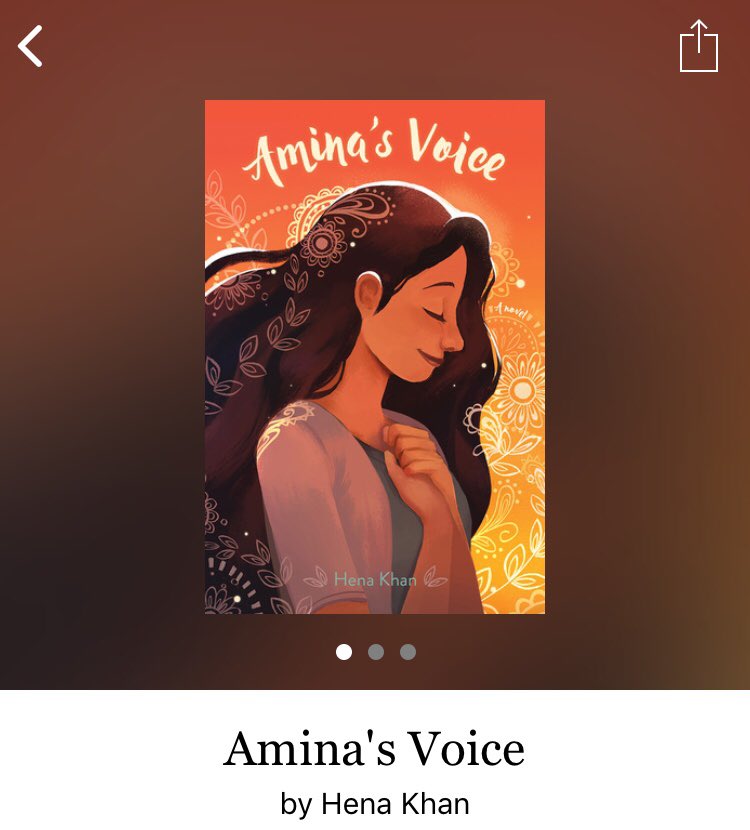 stonca01's tweet photo. All Iowa Reads titles announced #air #ialib18 kids section is Amina’s Voice by Hena Kahn; teen’s selection is A Land of Permanent Goodbyes by Atia Abawi https://t.co/tVDqg9VHy9