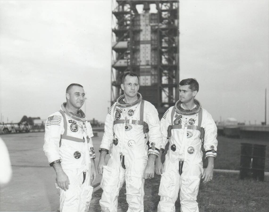 That guy on the left? That's Gus Grissom, commander of the Apollo I crew. He's ours. #archiveshastagparty #archivesinspace