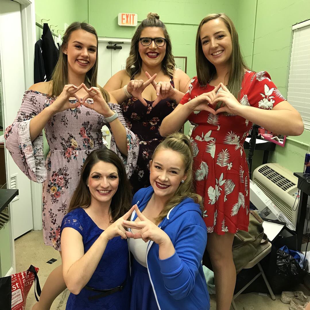 So proud of our amazing Gamma Beta sister <a href="/elyssarae31/">Elyssa</a>, as well as our Epsilon Omega sister Kelly Bliley-Greisl for their roles in Legally Blonde at the Quincy Music Theatre!!
