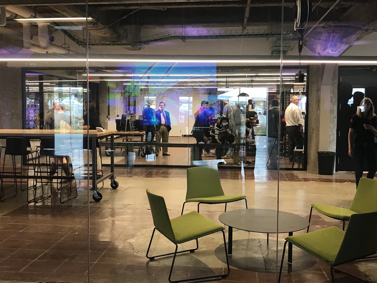 Architecture359's tweet photo. Spent our morning sharing in the excitement of UC’s 1819 Innovation Hub Grand Opening. It was amazing to see 900+ in attendance to celebrate this transformative project and the possibilities it offers for our city. Congratulations to @1819innovation Hub @uofcincy @uptownINNOcorr https://t.co/F5HiGapPHg
