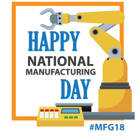 NOCTI1's tweet photo. NOCTI celebrates #MFG18 & those who proudly stand behind our goods and services made in America. Todayโs #STEM graduates will power the next chapter of American production and innovation. If you are a NOCTI school teaching #AmericasFutureWorkforce in manufacturing, we salute you! https://t.co/dnjsHi7cGk