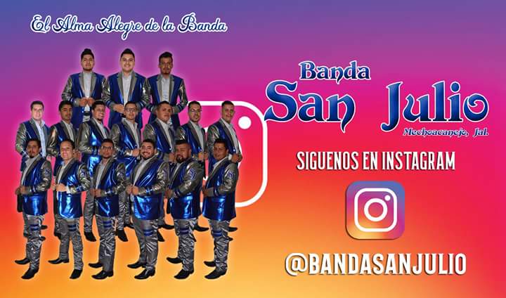 BandaSanJulio's tweet photo. Síguenos en #Instagram 😉📷🎞🎶🎵
👉 https://t.co/X7RnwrMbYf

#MeEnamore #Ayer #YQueSueneLaBSJ #ElAlmaAlegreDeLaBanda #Mechoacanejo #Jalisco https://t.co/KIQU7kHzEE