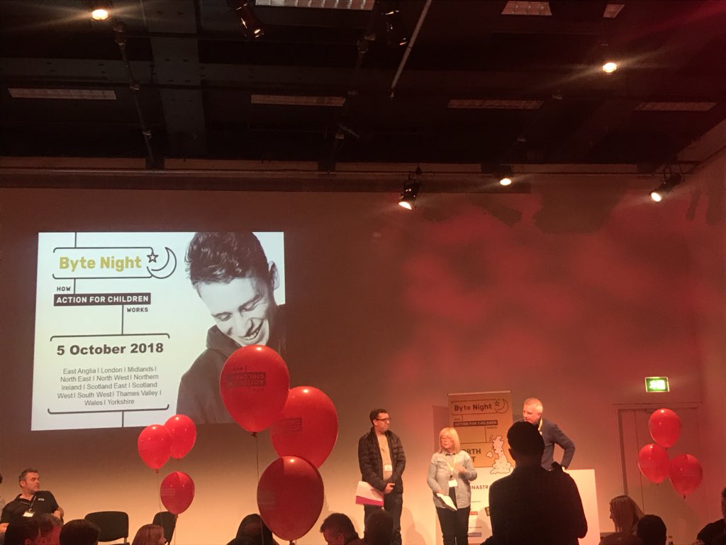 Ta day! <a href="/thewinningcio/">James Robbins</a> and <a href="/sinky99/">Kerry Sinclair</a> starting the fun! Raising money in a support of <a href="/actnforchildren/">Action for Children</a> #ByteNight2018 <a href="/ByteNight/">ByteNight 💫💭💥</a> <a href="/ArrowXL/">ArrowXL by JP Home - Home Delivery & Warehousing</a> team <a href="/SB_EMPIRIC/">steve brown</a> #ByteNightNE