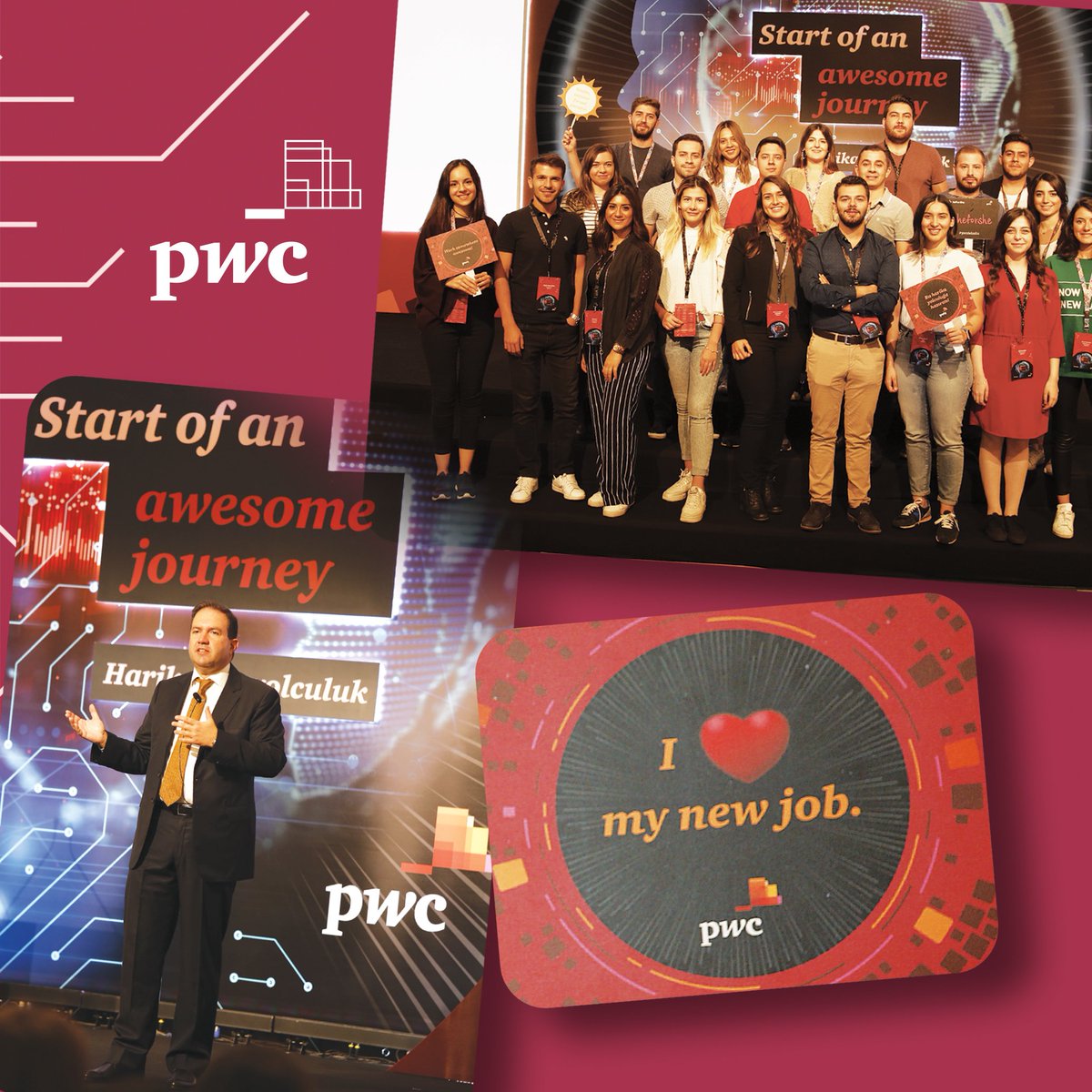 PwC_Turkiye's tweet image. Start of an awesome journey...Welcome to PwC... #pwcdeilkgun