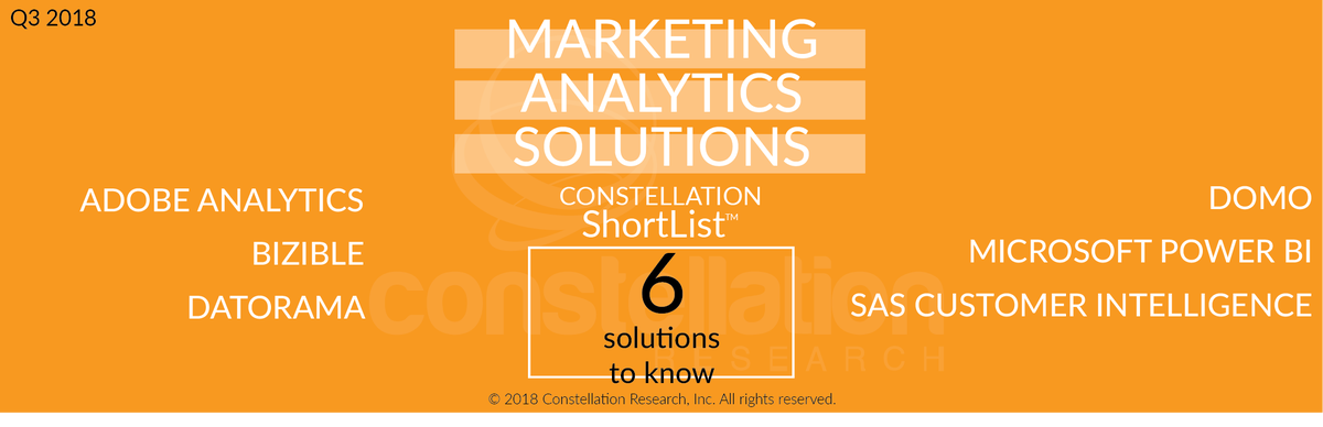 constellationr's tweet photo. Constellation ShortList for Marketing #Analytics Solutions https://t.co/INsuUkx92R by @cindy_zhou #CROrbits @rwang0 cc: @Adobe @bizible @Marketo @Datorama @Salesforce @Domotalk @Microsoft @SASsoftware https://t.co/vPNI1ue9Z0