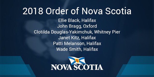 EllieBlack_'s tweet photo. Beyond honoured to be named a recipient to the Order of Nova Scotia alongside these incredible Nova Scotians! Congratulations to you all. https://t.co/bbMcHVDDxV