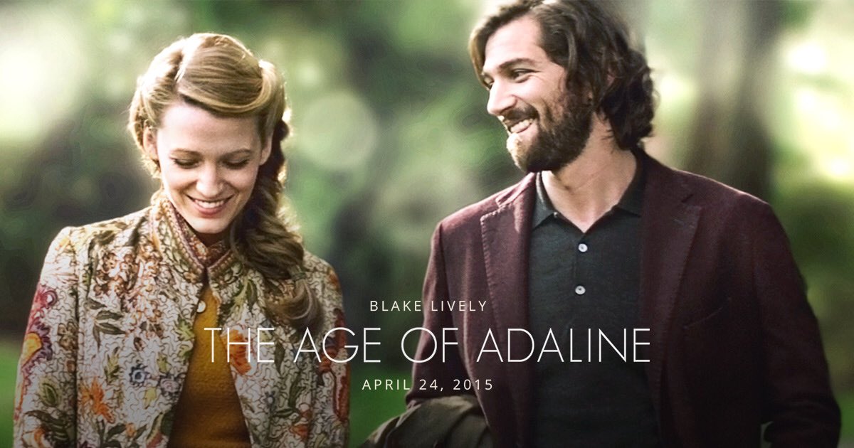 Age of Adaline:A great movie about a woman who doesn’t age, she meets this guy who awaken her lost passion for life.Genre (Drama, Romance, Fantasy)