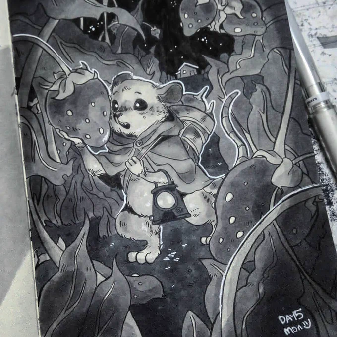 #graphinktober2018 - runaway ?

#inktober2018 #oc 