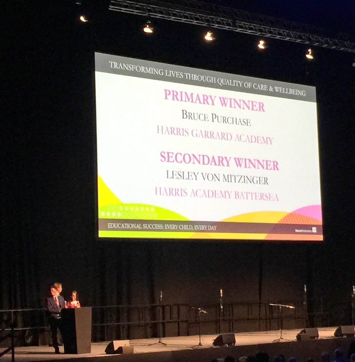 HarrisGarrard's tweet image. Look who has just been recognised for Transforming Lives Through Quality of Care and Wellbeing in front of thousands!@HarrisFed #ThinkHarris