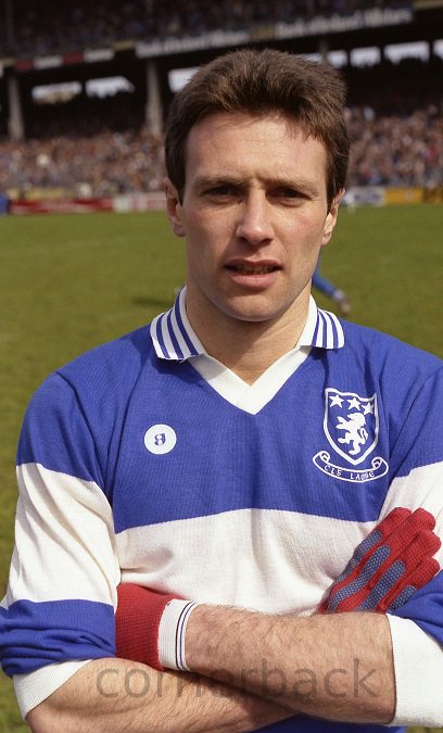 Laois captain Colm Brown, 4 May 1986 NFL final. Won an All-Ireland Senior Club Football Championship title in '83 with his club Portlaoise and an All Stars Award in 1986 .<a href="/PortlaoiseGAA/">Portlaoise GAA</a> <a href="/CLGLaois/">Laois GAA</a> #gaa #cornerback