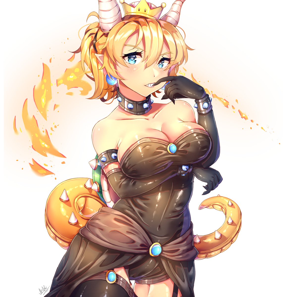 ク ッ パ 姫 #bowsette I'm retweeting again because i forgot to colour in h...