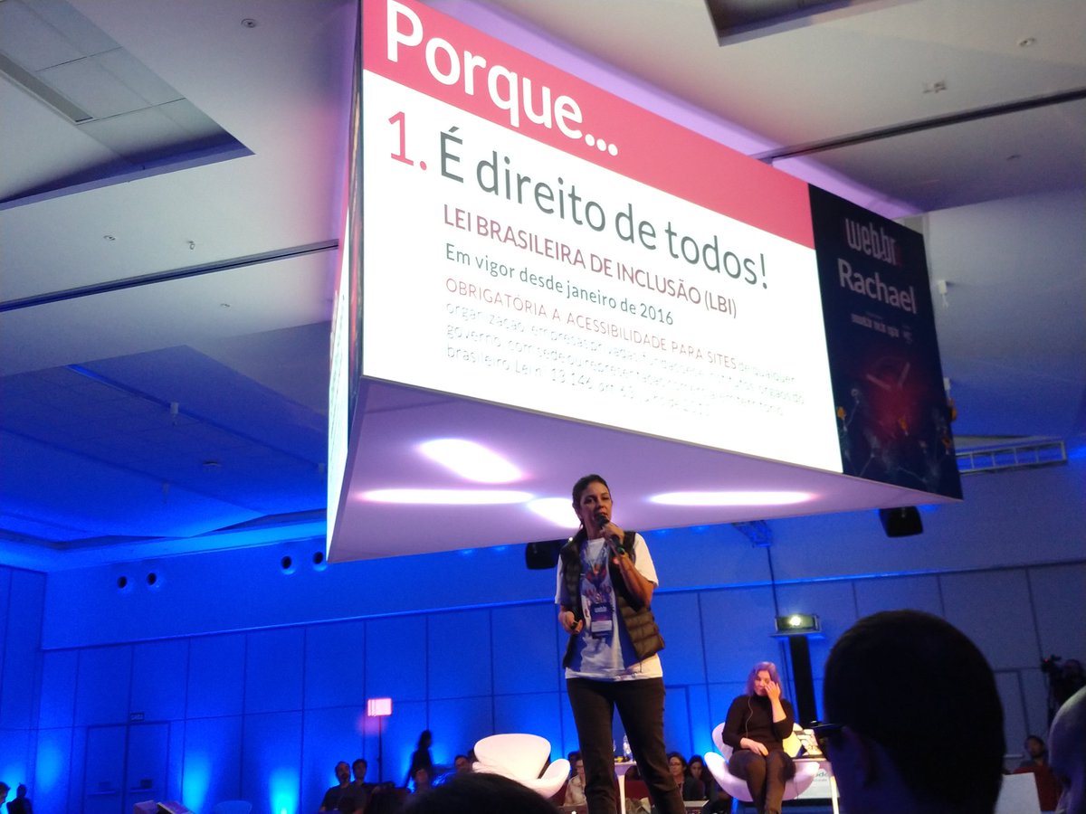 liviagabos's tweet image. Simone Freire explicando que acessibilidade é direito de todos! #webbr2018 #webbr