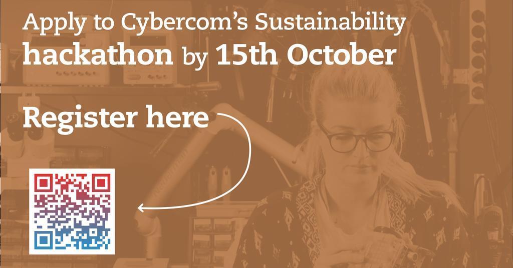 Want to hack for sustainability and innovation? 
Register for our hackathon before the 15th October! 

📍 AWS pop-up Loft at Regeringsgatan 65 in Stockholm! 

Register via the QR-code in the picture or using this link: bit.ly/2OwDmk1

#Sustainability #AWSCybercomHack2018