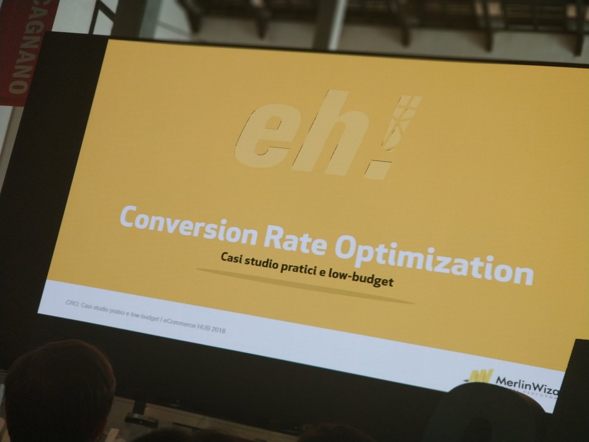 Parliamo di #CRO: Conversion Rate Optimization con i case study pratici di <a href="/marlenek/">Daniele Vietri</a>
👉#eh2018