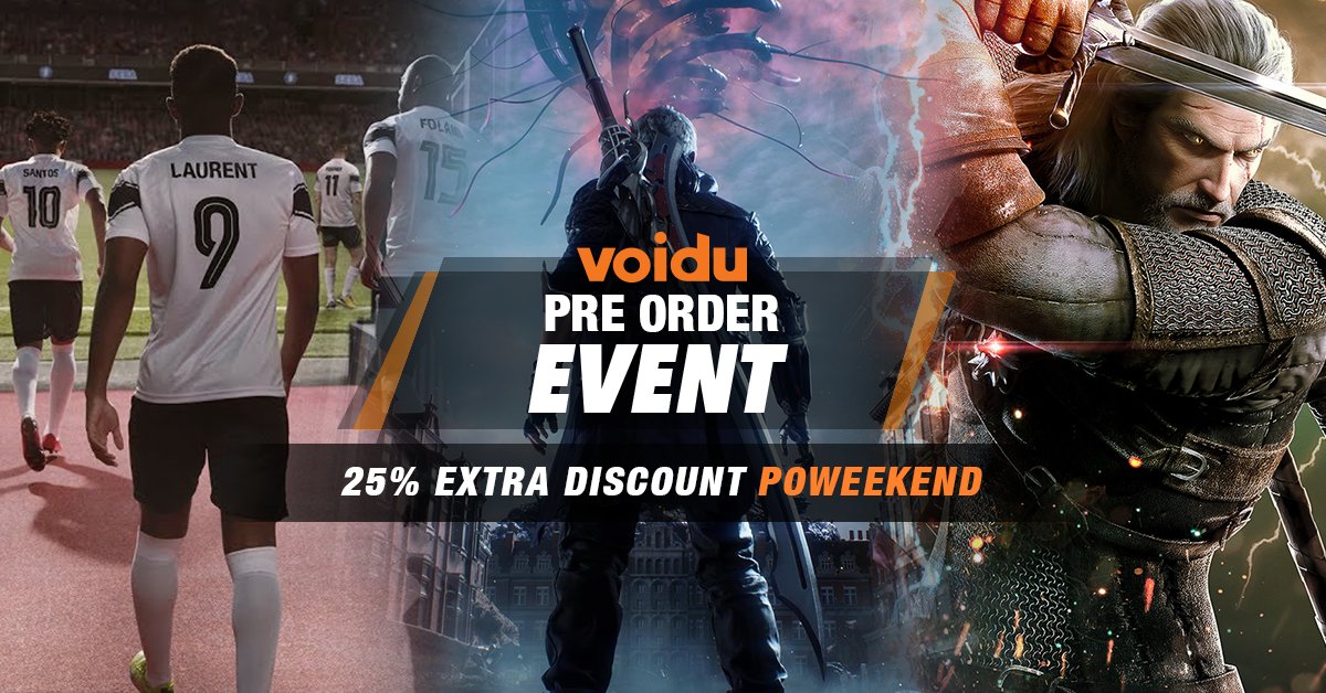 VoiduGlobal's tweet photo. 25% Exclusive Discount On All The Pre-Order Titles At @VoiduGlobal!
The Code is Valid Until 7th Oct 2018 23:59 CEST!
Hurry Up &amp; Get The Game You Love HERE 😃👉 : https://t.co/Xa1g99VO55
#preorder #game2019 https://t.co/JocjtmkMMZ