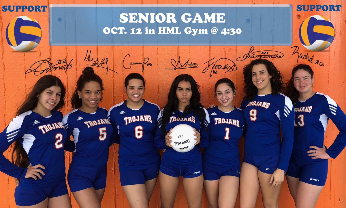Come out and support our Lady Trojans on October 12 #SeniorGame @HMLYearbook2019 @HMLActivities <a href="/lisagarcia_lisa/">Lisa Garcia 🏳️‍🌈🇺🇦🟦🇭🇹</a> @NROSup  <a href="/HML_Sorrota/">HML Sorrota</a> <a href="/hmlclassof2019/">HML SENIORS</a> @hmlclassof2020 #WeAreHML