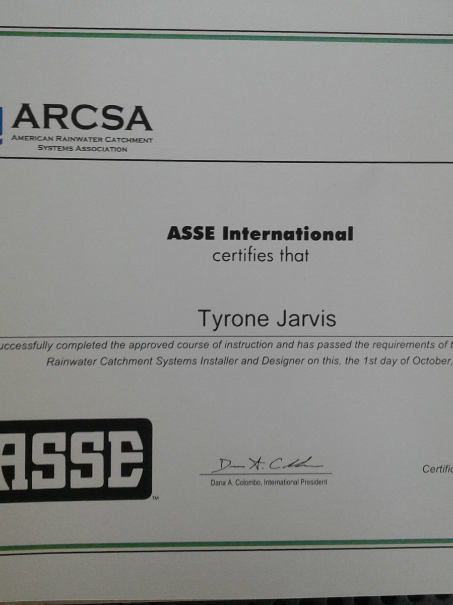 gogreenautocare's tweet photo. Just received my Rainwater Harvesting Certification! Thanks @yancey4delegate for the inspiration and support. https://t.co/kL3Q6AWPBg