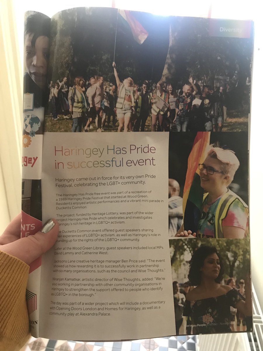 HaringeyPride's tweet image. We’re in the latest edition of Haringey People! Check it out! #HaringeyHasPride 🏳️‍🌈❤️🎉