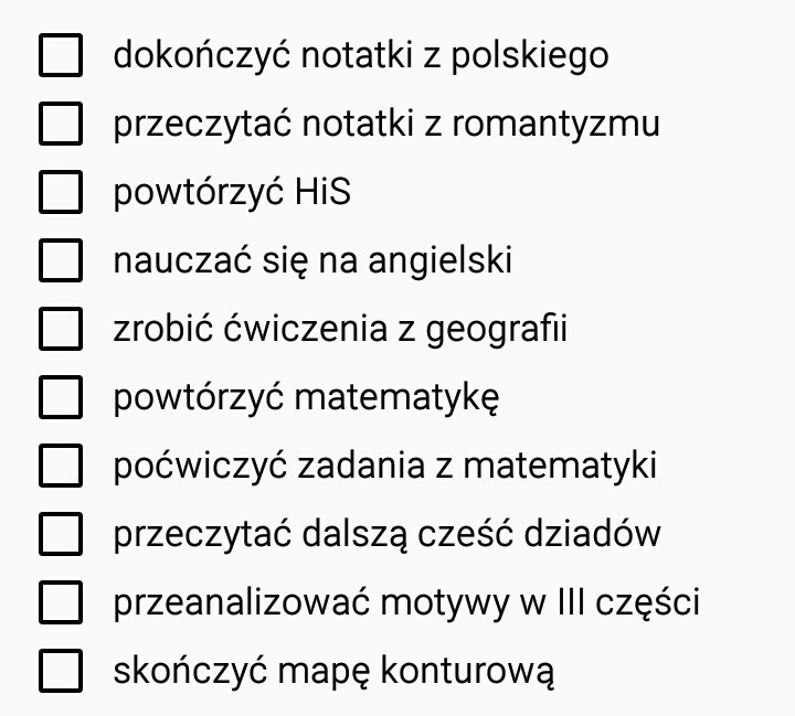 aylamiyy's tweet photo. Mam nadzieję, że dużą część uda mi się zrobić dzisiaj
#studywithrory #studywithjuliet https://t.co/EwTjvmRFtQ