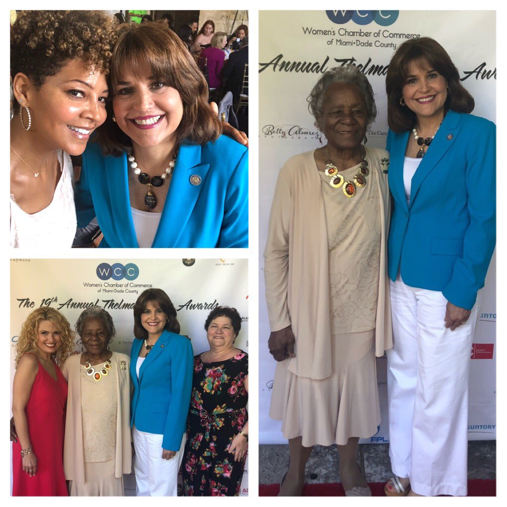Yesterday, I attended the <a href="/WCCMiami/">Women's Chamber</a> #19thAnnualThelmaGibsonAwards, honoring our amazing founder Thelma.  Fun fact: I founded the Thelma Gibson Awards 19 years ago when I was President of the Women’s Chamber.
