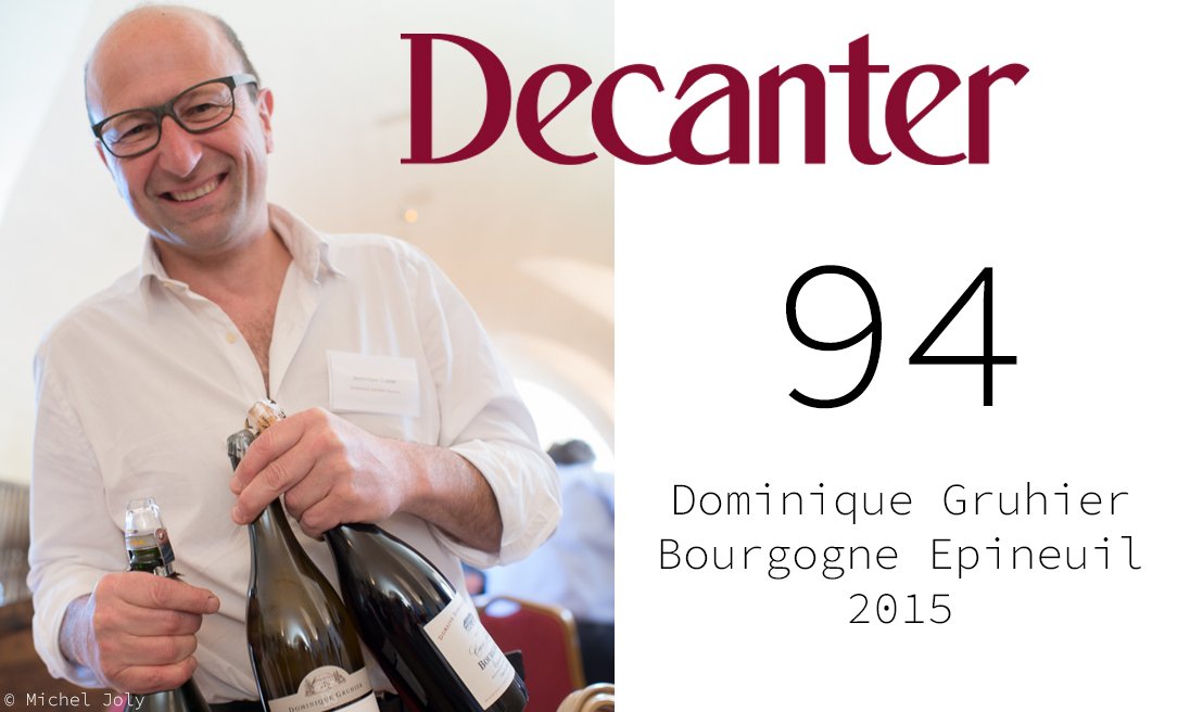 Congrats to Dominique Gruhier, to be featured in Decanter's November 2018 issue!