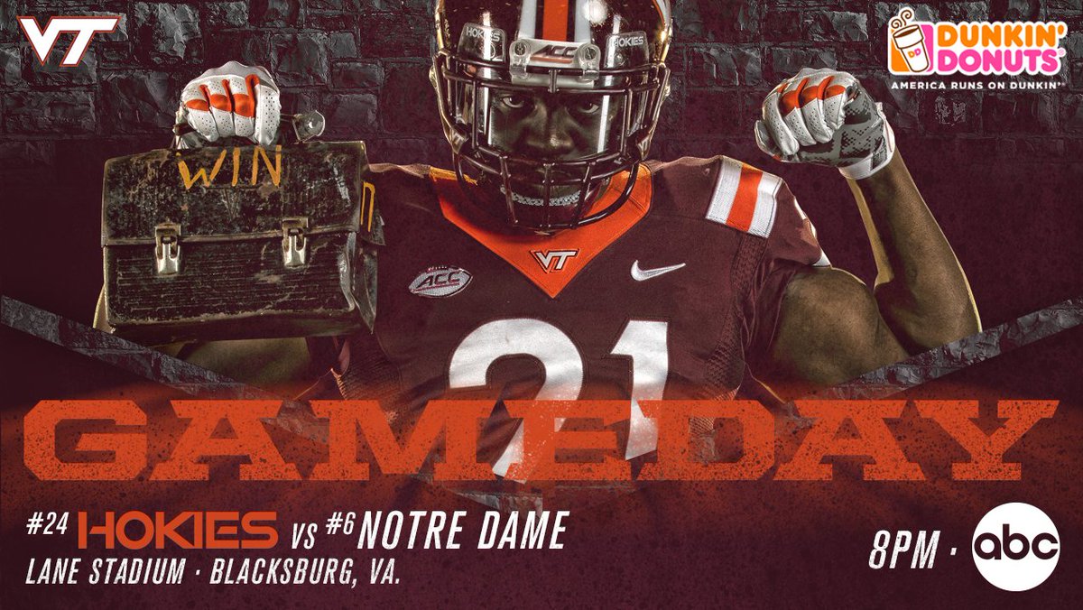HokiesFB's tweet photo. Dear 8 PM,

Get here sooner.

Signed, #HokieNation. #Hokies 🦃

Claim your FREE Medium Hot or Iced Coffee every Saturday during the Hokies football season by using your Perks enrolled DD Card. 👇
https://t.co/5DKeOl8S56 https://t.co/5UMuZb7HMI