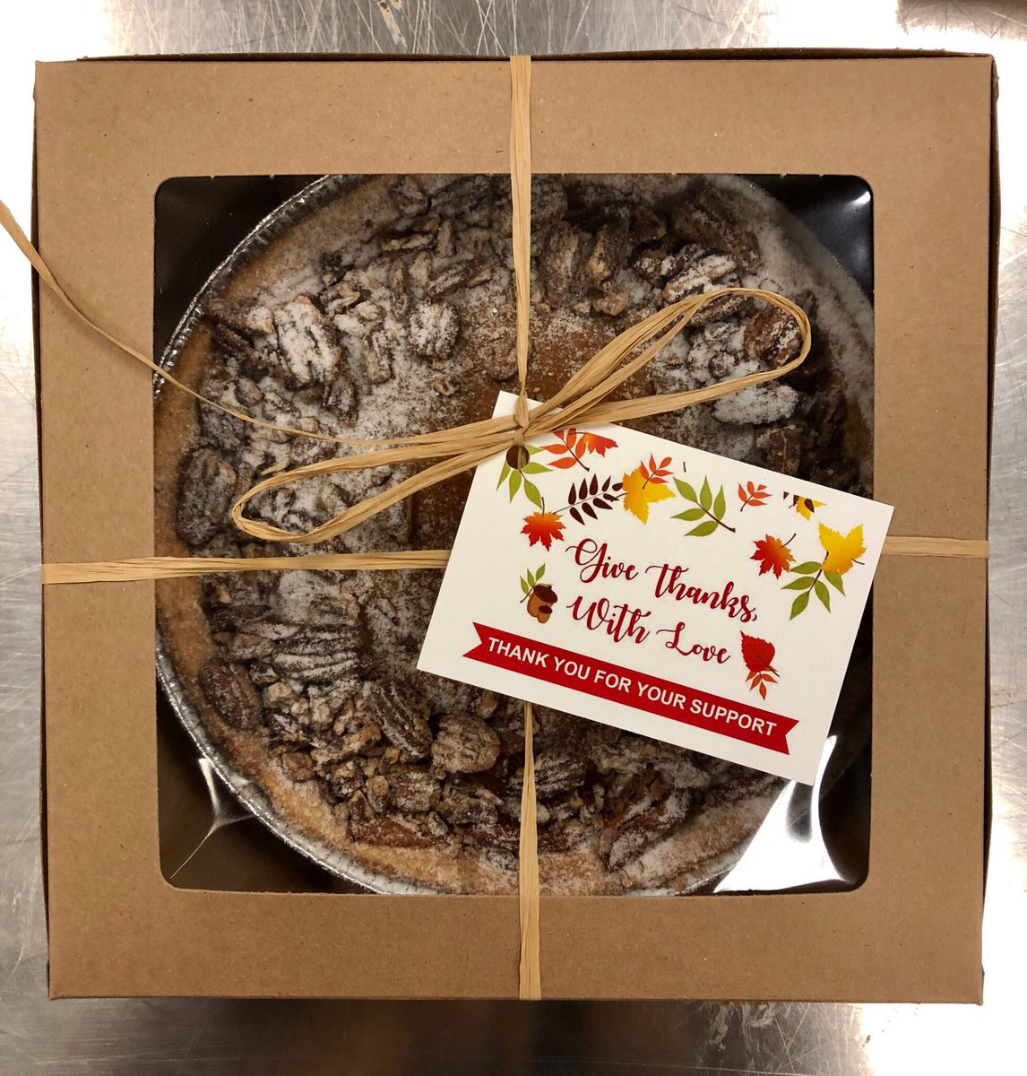 MTCC_Events's tweet photo. We would like to wish our friends, industry partners and clients a happy #thanksgiving weekend! Special thanks to our staff members who came in early to package pies for charity this morning. #MTCCemployees #MTCCproud 👏 https://t.co/w4KRBtyTNA