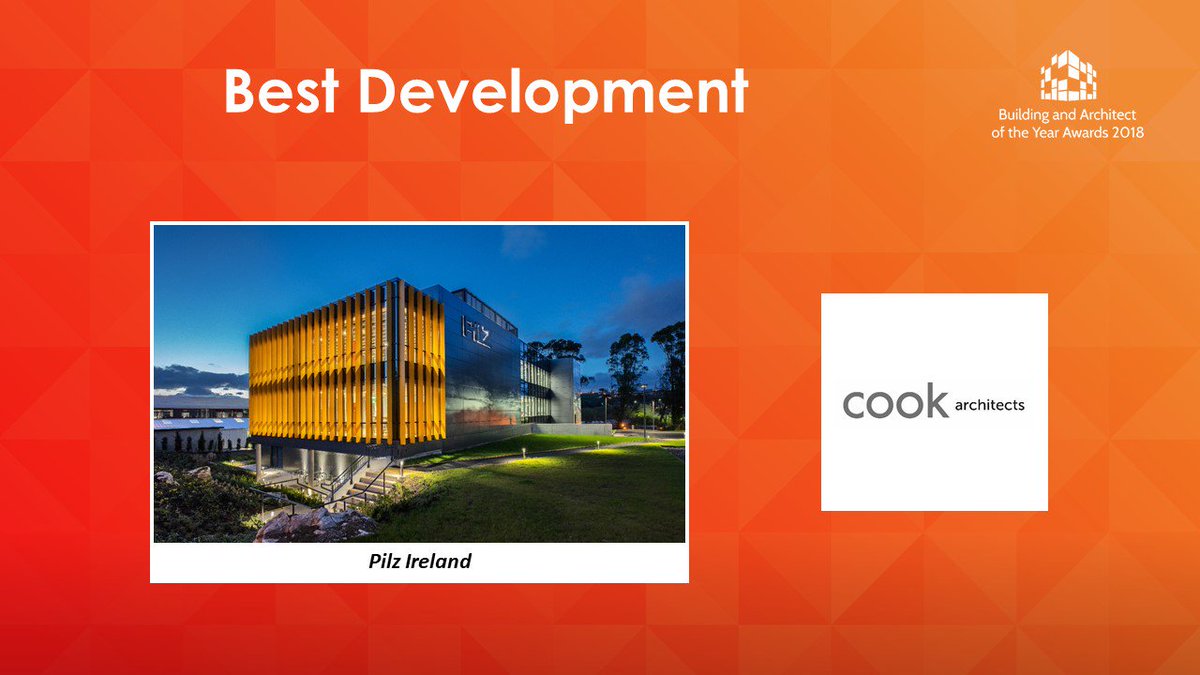 pilzireland's tweet photo. We are delighted that our #softwaredevelopment centre won the Best development at the #BuildingoftheYearIE Awards. (Submitted by Cook Architects). 
Home to our highly qualified #software teams at #PilzIreland, it facilitates our creative processes and innovation for our clients. https://t.co/LsHLSe7nzs