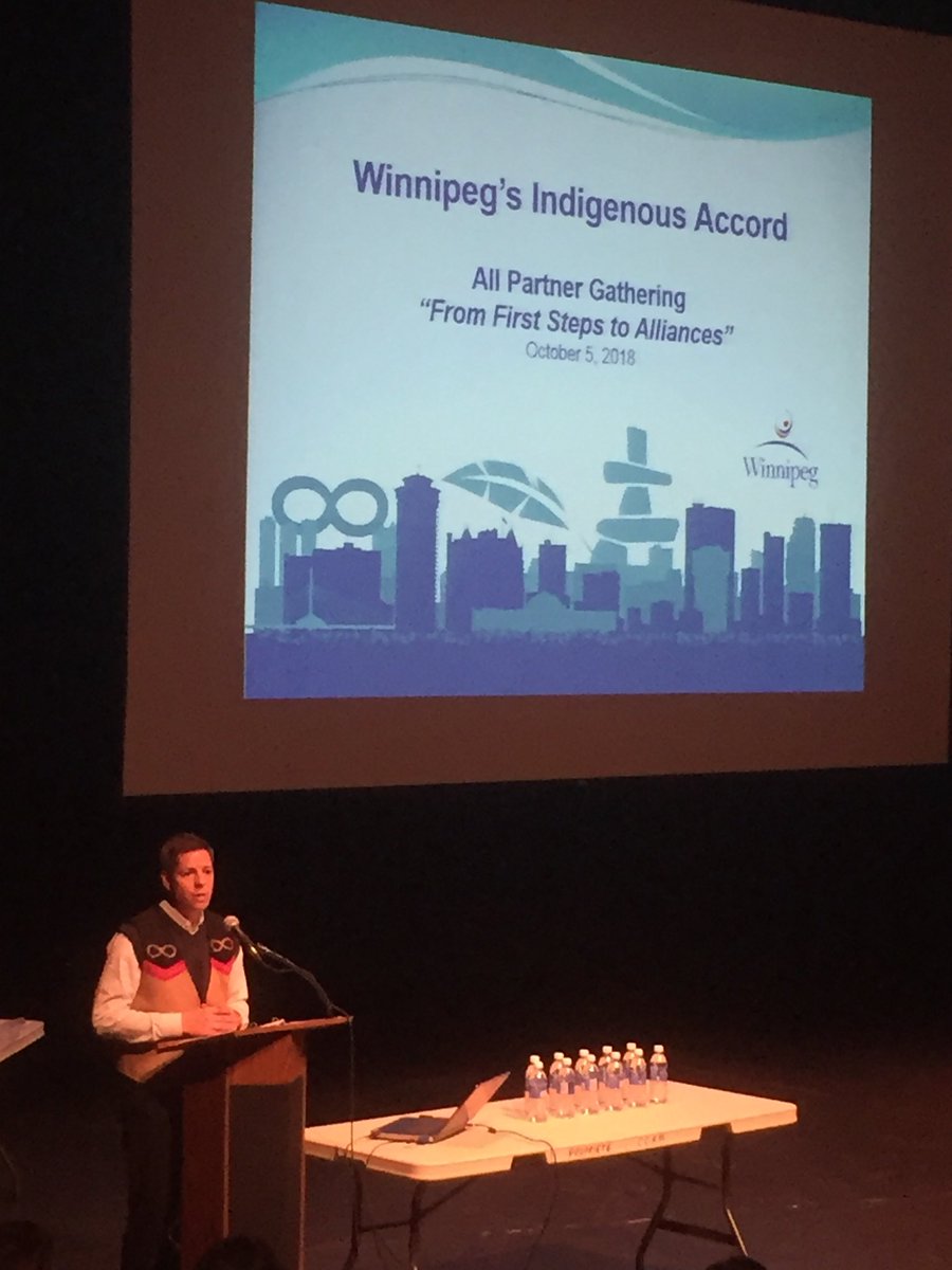 kstemarie72's tweet photo. Winnipeg’s Indigenous Accord All Partner Gathering ⁦@Mayor_Bowman⁩ “Keep up the great work” ⁦@FrontierCollege⁩ We will continue to work with the #callstoaction https://t.co/Ed0x42GQCl