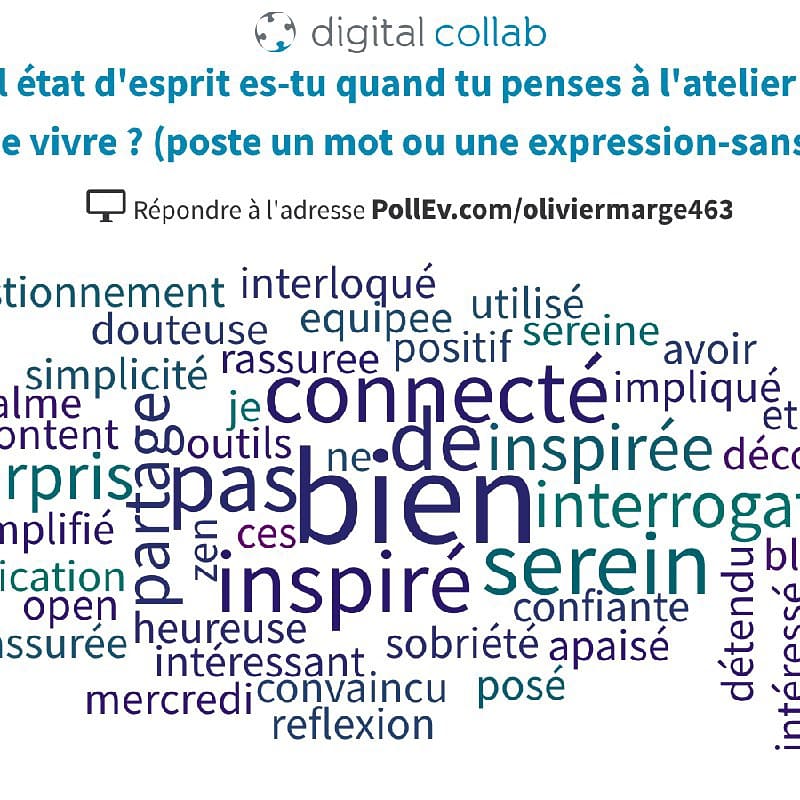 INCROYABLE la puissance combinée des leviers de l'intelligence collective et du #digital ! Voici comment se sentaient les 65 et 80 participants des 2 Flash Codev que j'ai eu l'honneur d'animer à #citecap2018
<a href="/RESEAU_GERME/">GERME</a>