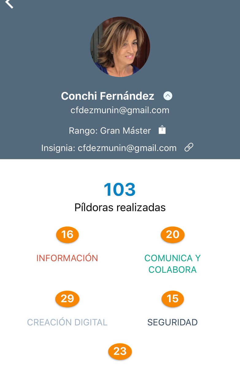 cfdezmunin's tweet photo. Esto de ser #granmaster de las #Edupills de @educaINTEF es un no parar #reto103 superado, el próximo viernes espabilo que el #reto104 está ahí al lado https://t.co/tJHTp4vgsl