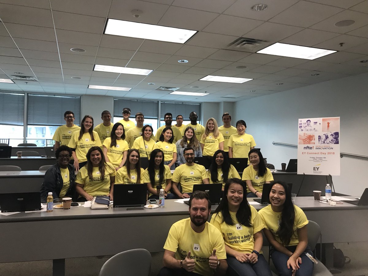 EY’s Best &amp; Brightest kicking it with #NFTEPhillyMetro for #EYConnectDay ! #BetterWorkingWorld #NFTE