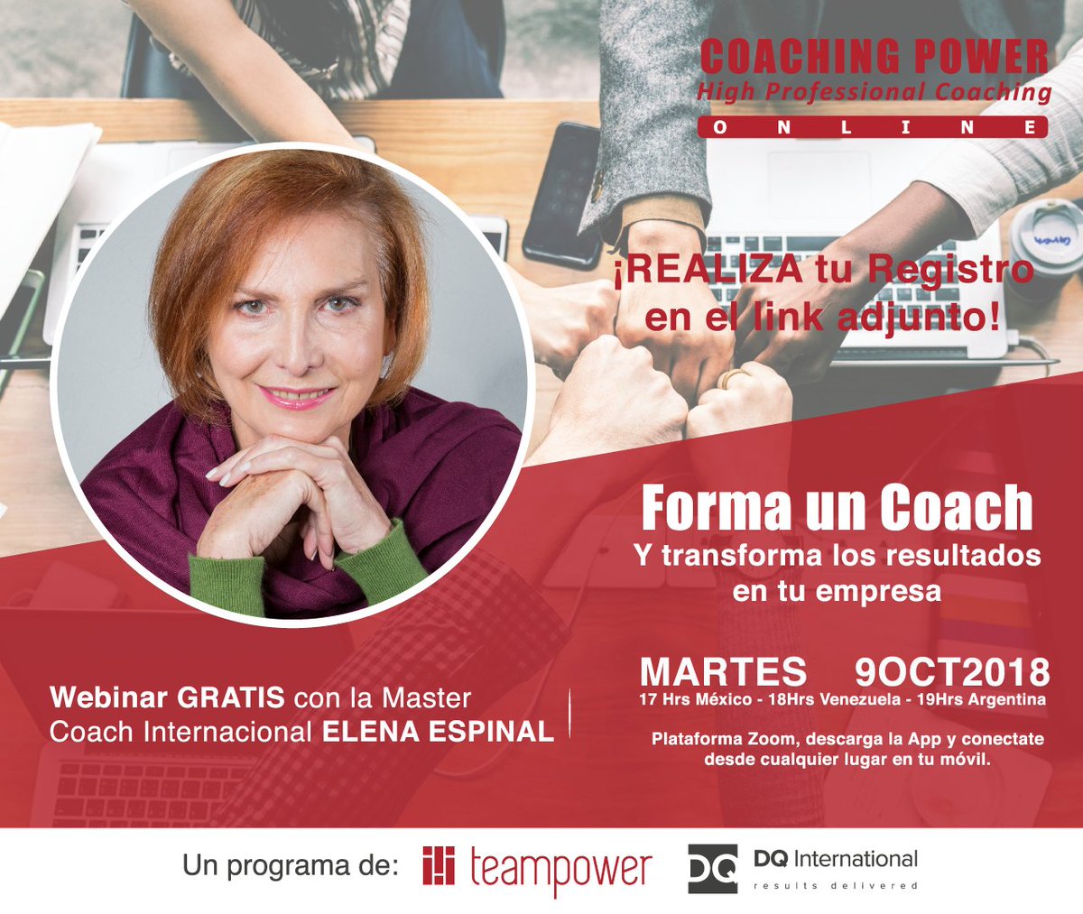 Registro en linea: team-power.com.mx/forma-un-coach…