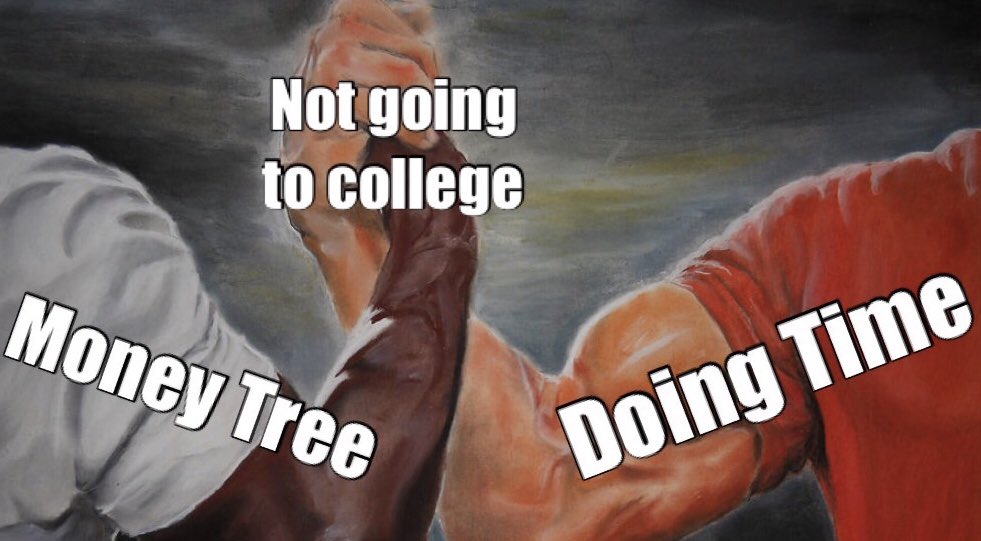 MxPxMeMes's tweet image. Common ground.
@mxpx #mxpxmemes #doingtime #moneytree #epichandshake #predatorhandshake