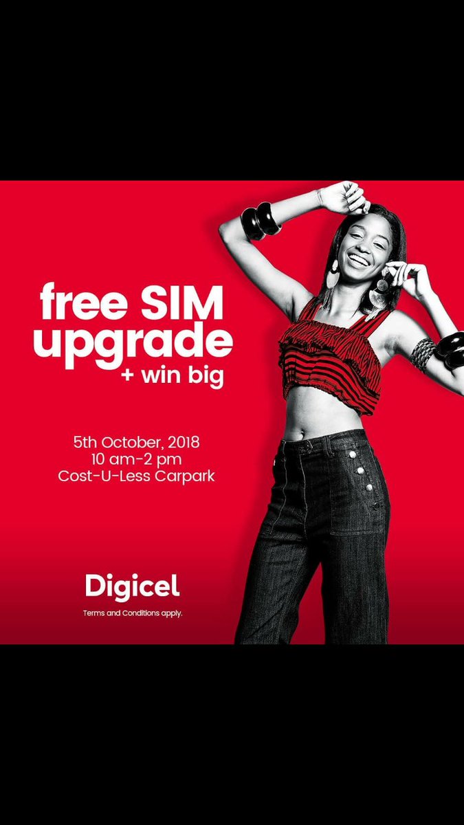 CostULess246's tweet photo. FREE SIM UPGRADE + win big at Cost-U-Less Barbados today !! 
From 10AM - 2PM 
#Digicel #FreeSimUpgrade #CostULessBarbados #FreeMembership https://t.co/n7krWr2zT6