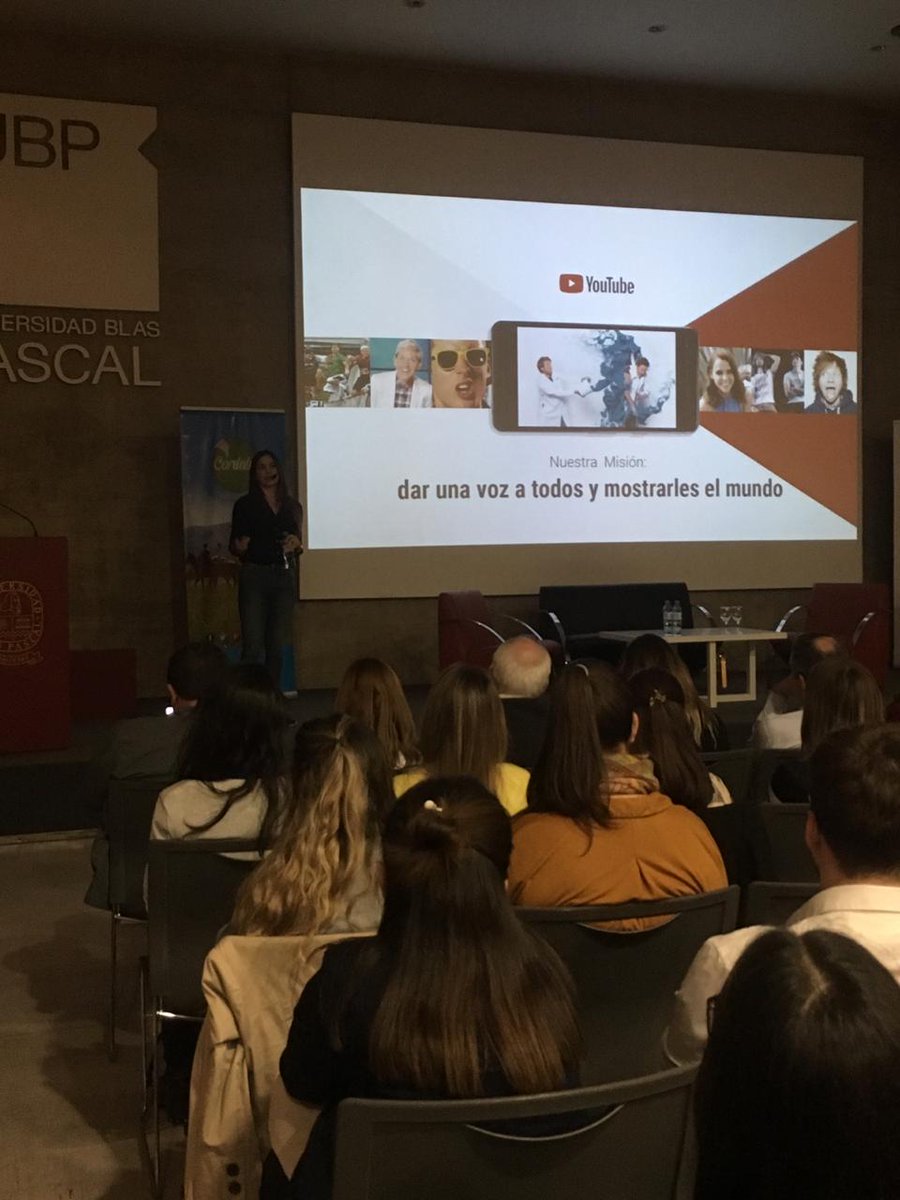 ubpascal's tweet photo. ¨Youtube es una plataforma en la que se puede aprender a hacer completamente todo, informarte sobre cualquier temática, y muchas cosas mas, por lo que la atención es plena.¨ @beca_fernandez #SMDayCba https://t.co/XjsKAvsTBi