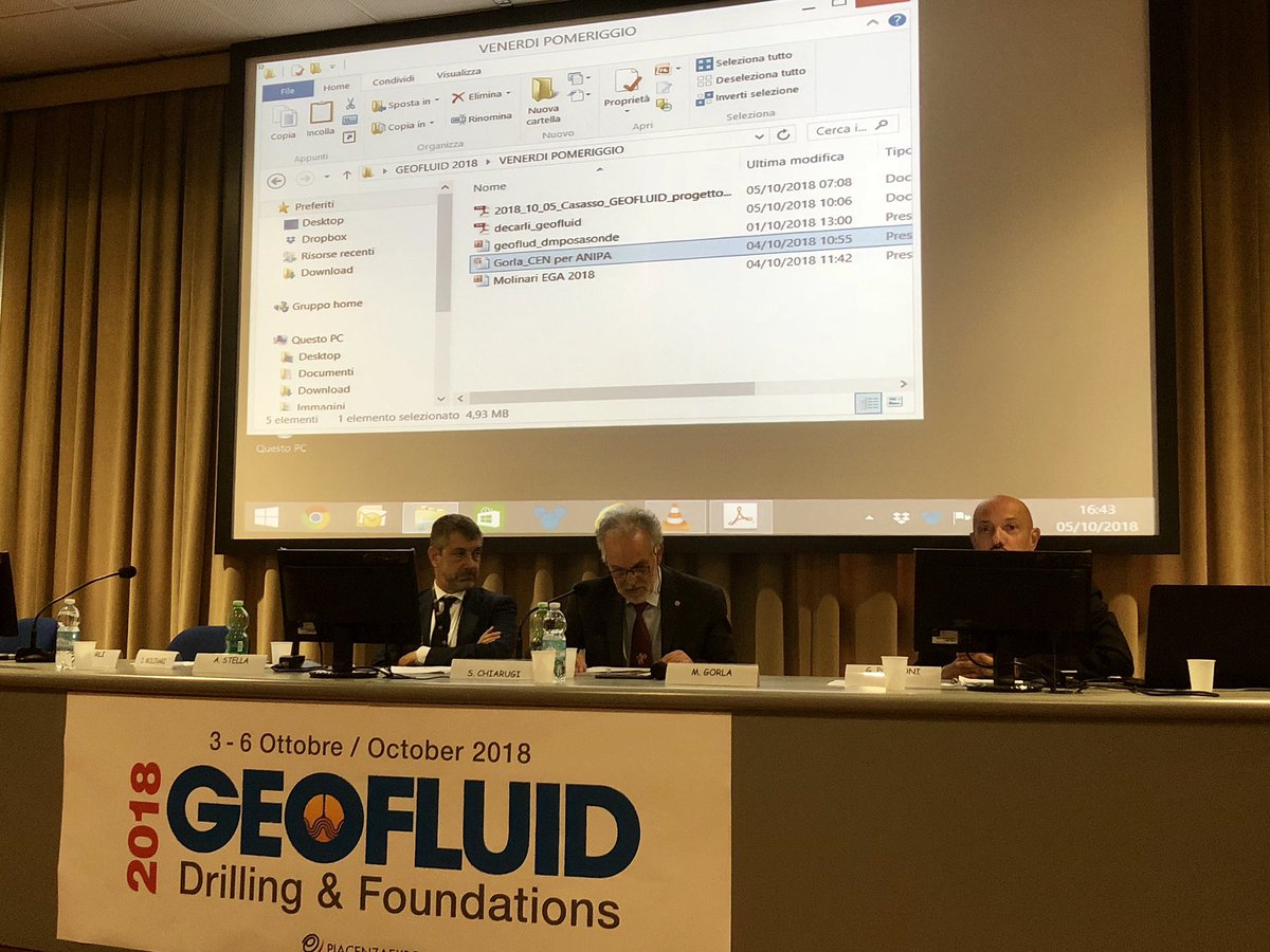 cngeologi's tweet photo. #Geofluid2018 Sul ruolo della Federazione Europea dei Geologi nel portare avanti le istanze dei geologi europei e italiani e gli interessi della categoria, Ponzoni: i geologi italiani rappresentati sono 13mila. Il titolo di eurogeologo a livello europeo è riconosciuto legalmente https://t.co/BsOkESXKup