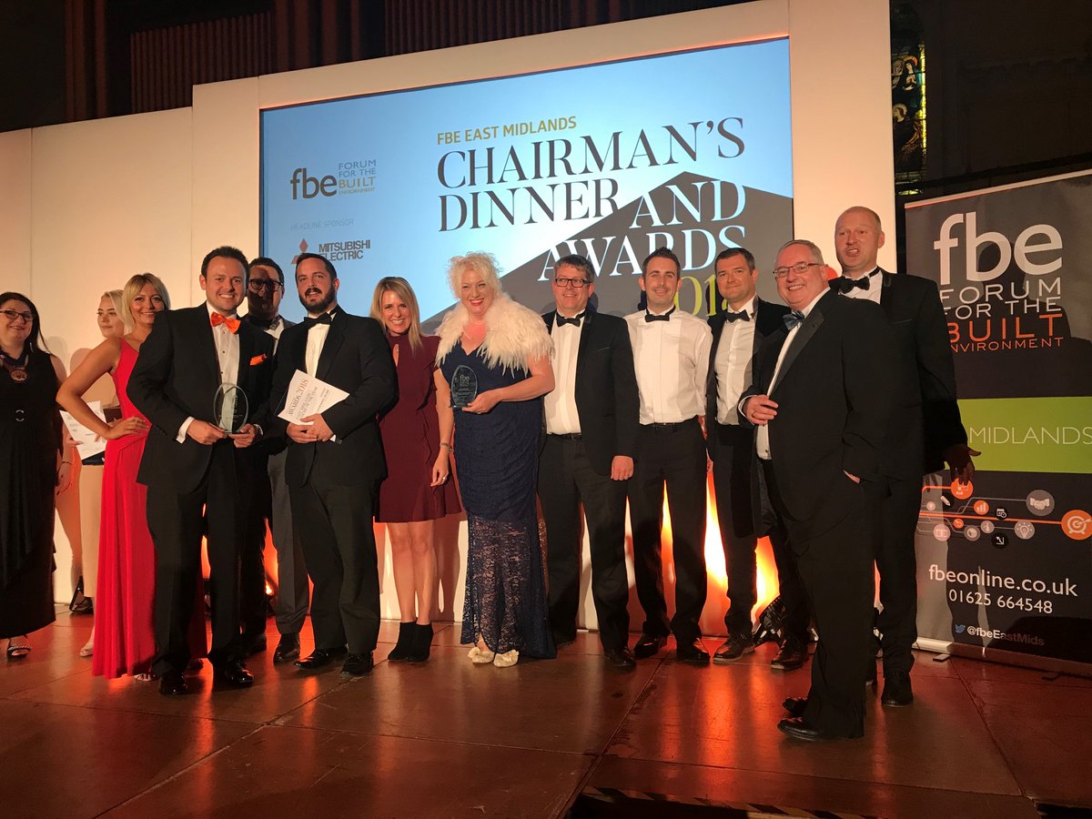 WoodheadGroup's tweet photo. What a night at the @fbeEastMids #fbeawards18 yesterday! Our New Bolsover Model Village project in partnership with @BolsoverDC was announced as the winner of the Regeneration &amp; Refurbishment category and East Midlands Scheme of the Year! 🏆🍾👍 #awardwinningconstruction https://t.co/ckXIPPaAJA