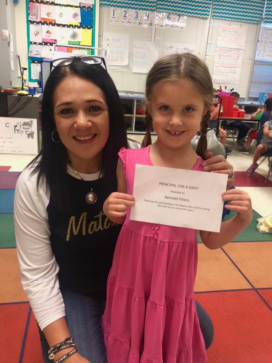 Bennett won the top honor of being principal for the day in our read-a-thon contest. Congratulations! <a href="/WeinertES/">Weinert Elementary</a>⁩ ⁦<a href="/SeguinISD/">Seguin ISD</a>⁩