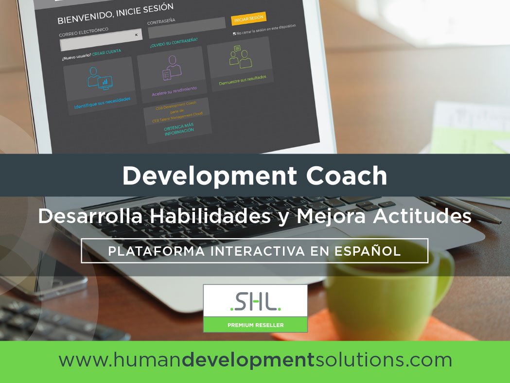 HDSdesarrolloMX's tweet image. Solicita una demo de la plataforma interactiva en español: #DevelopmentCoach en español ►bit.ly/HDS-Developmen… #RRHH #HIPO #OPQ32 #HighPotentials ¡Contáctanos! 56.68.02.69 #DesarrolloTalento