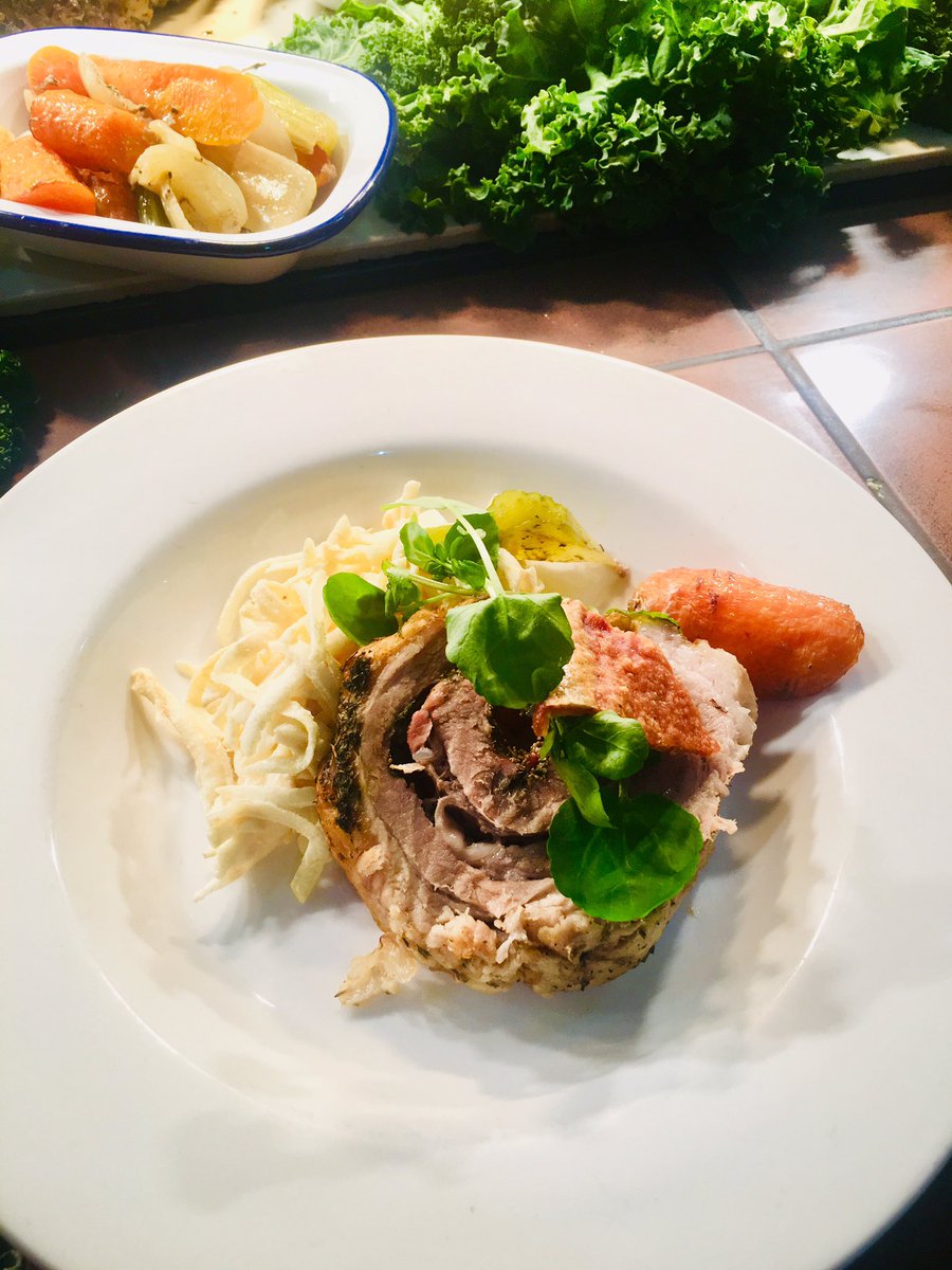 dannewtongreen's tweet photo. Rolled Belly Pork with celeriac remoulade #IssTrueFood #FrenchBistro #ClassicFlavours #SimpleLunch @Chris_Potter196 https://t.co/rBkWw2Yir2