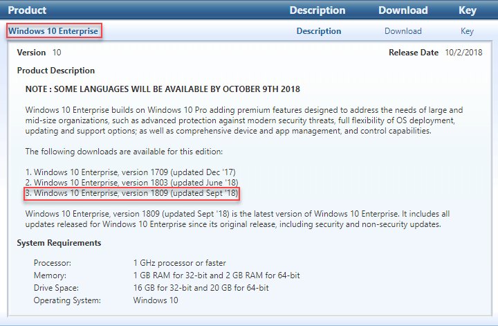 BruceSaaaa's tweet image. #Windows10 Enterprise is back in MVLS. Time to start testing #ConfigMgr deployments #windows10octoberupdate #SCCM