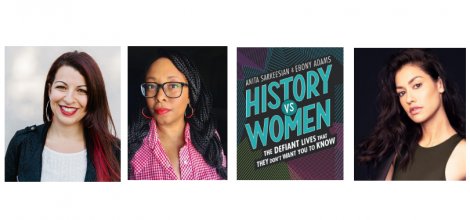 three women and poster