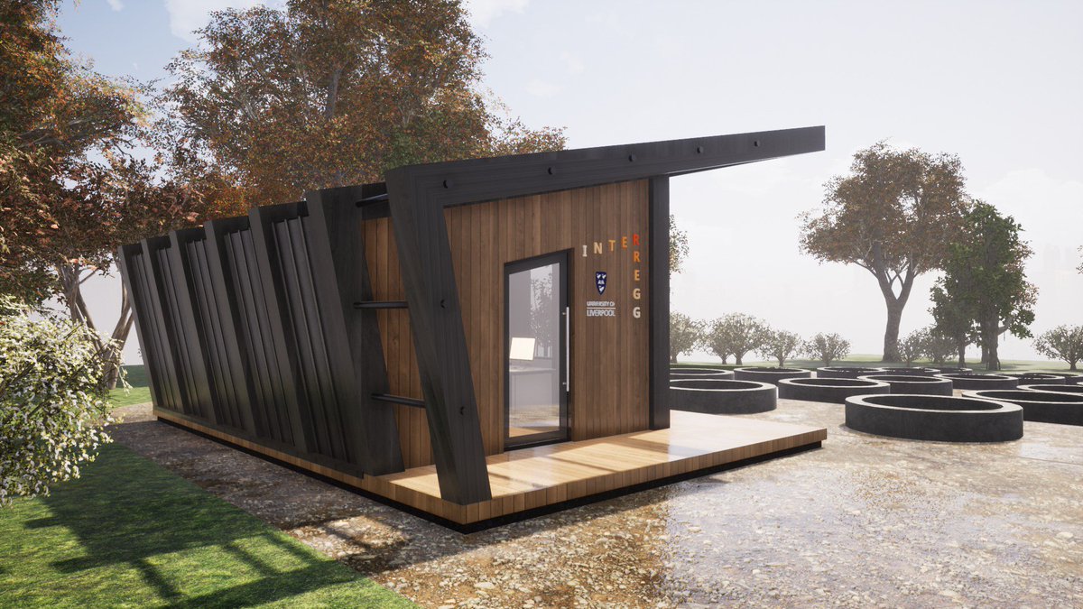 johnfinlayson's tweet photo. Concept proposal for the a research lab which is set to be constructed using a new methodology of adhesive-free structural components that have been getting studied and tested over the last couple of years. https://t.co/g5qV4meJCe