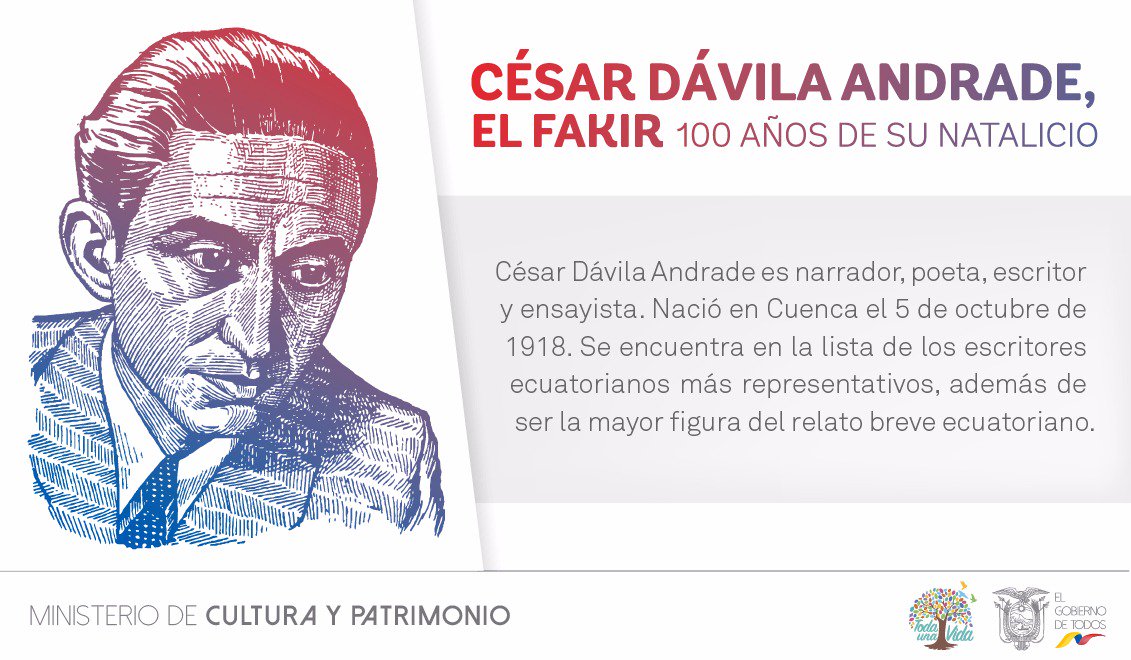 Fil Quito Sur Twitter La Poesia De Cesar Davila Andrade Ha