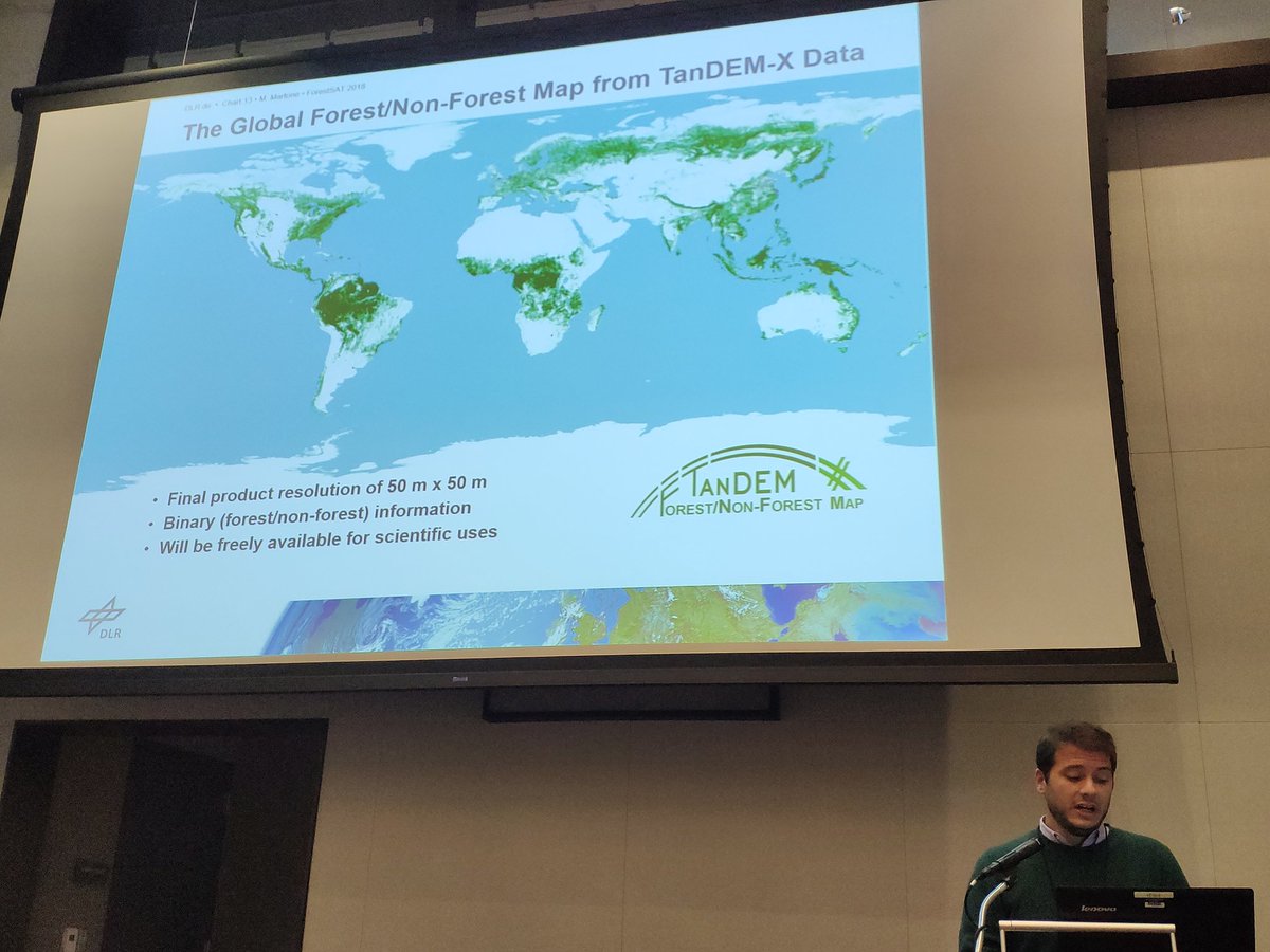 A global 50x50m forest/non-forest cover map available for free for scientific users in the end of the year @TeamTandemx @tandemx 👍🛰 🏞️🌍🌎🌏 @ForestSAT2018
