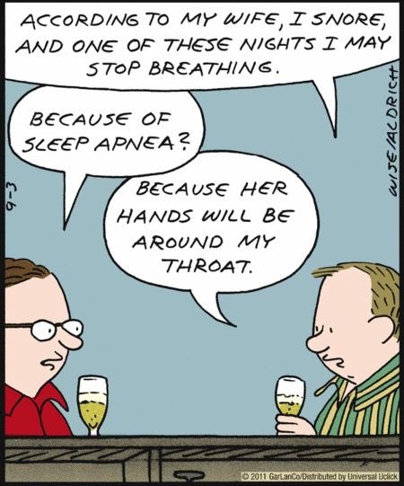 TAPIntoSleep's tweet image. Instead of being strangled by your bed partner, you COULD check out one of the solutions in the #TAPsystem for your #snoring or #sleepapnea! 😉 

For more information, visit TAPintoSleep.com or for more clinical information, check out TAP.wiki